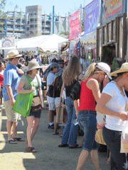 shoppers in marketplace