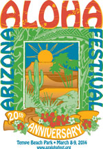 poster with flowers, cactus and view of mountains