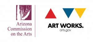 Logos of Arizona Arts Commission and National Arts