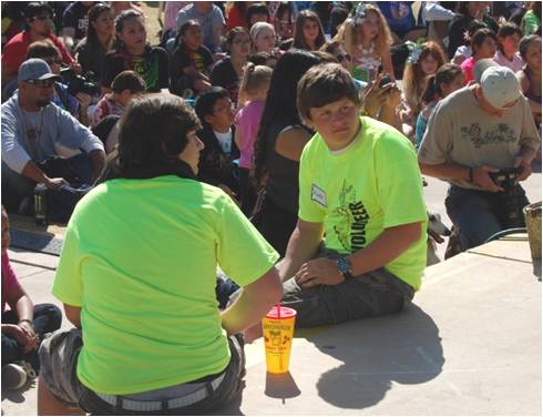 Stage crew volunteers